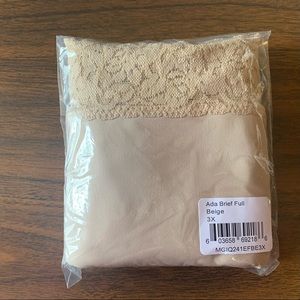 Dear Kate Period Underwear, Ada Brief Full Beige Size 3X BNIP